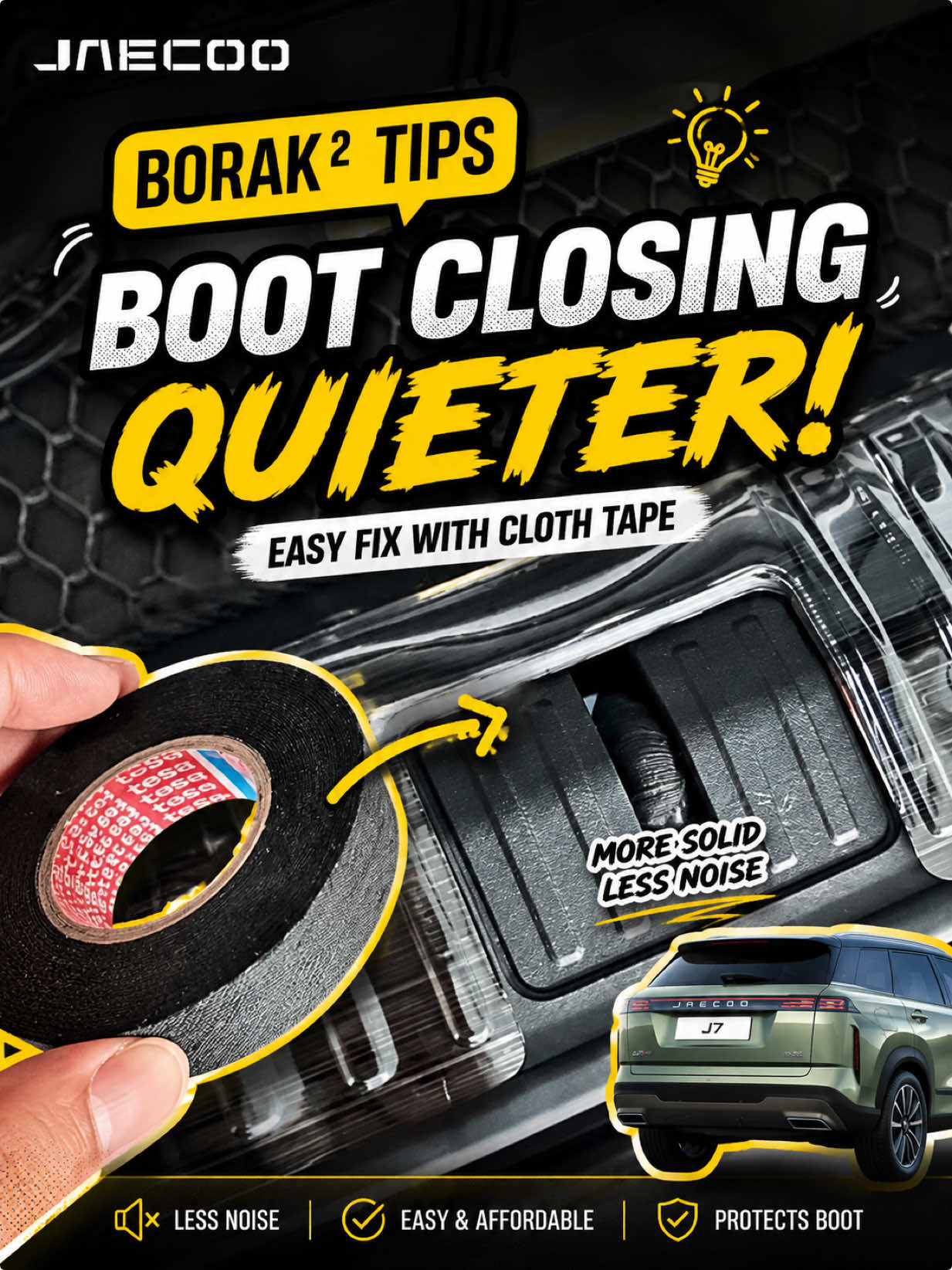 Soften Your Jaecoo J7 Boot Closing Noise