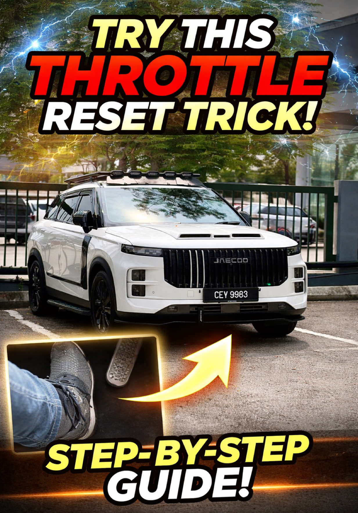 Jaecoo J7 ICE throttle reset guide